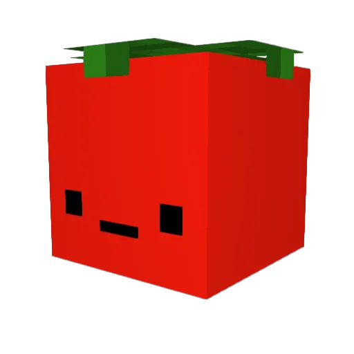applezzzzz Minecraft avatar head, 3D render