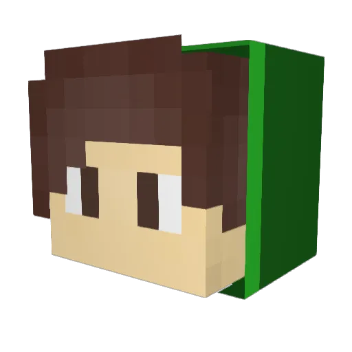 appooyunda Minecraft avatar head, 3D render