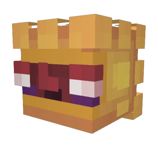 appr0ximate Minecraft avatar head, 3D render