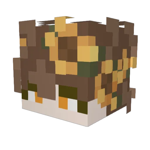 approx030 Minecraft avatar head, 3D render