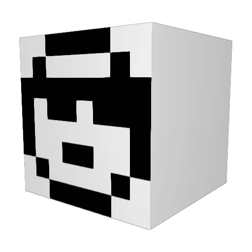 apr1c0rn Minecraft avatar head, 3D render