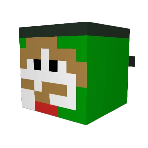 apr1ngle Minecraft avatar head, 3D render