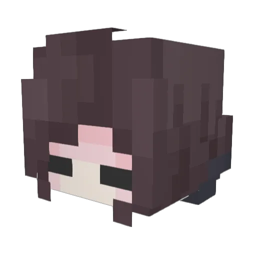 apricotbear Minecraft avatar head, 3D render