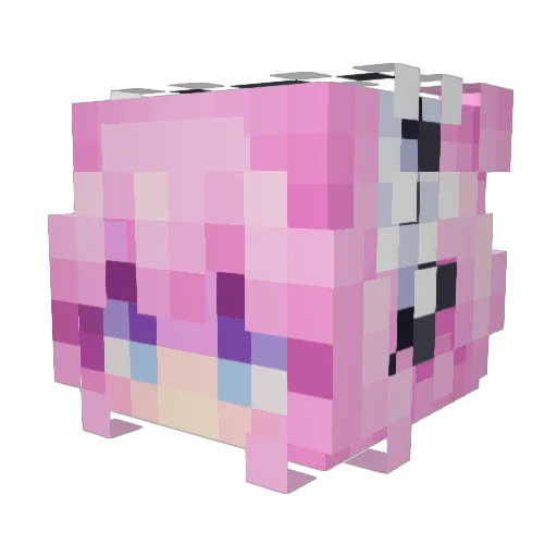 apriiex Minecraft avatar head, 3D render