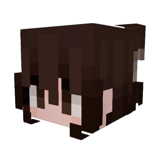 april_sometimes Minecraft avatar head, 3D render