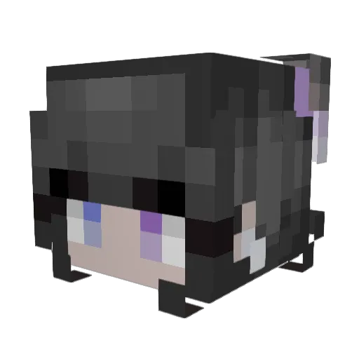 aprilaries4 Minecraft avatar head, 3D render