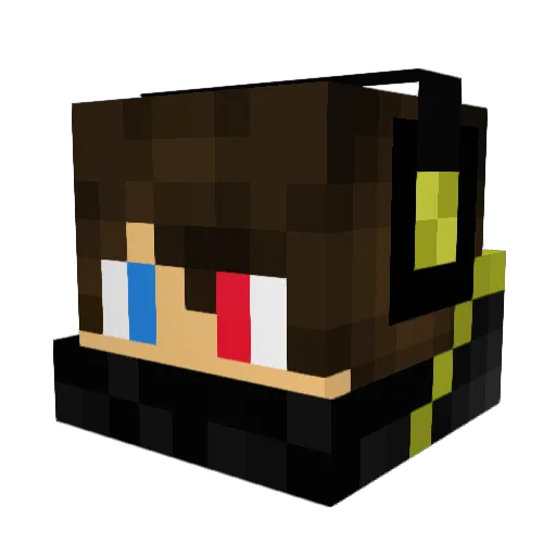 aproscoderks3 Minecraft avatar head, 3D render