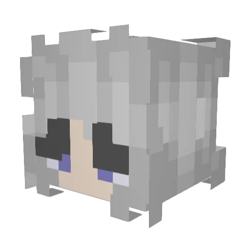 aptallon Minecraft avatar head, 3D render