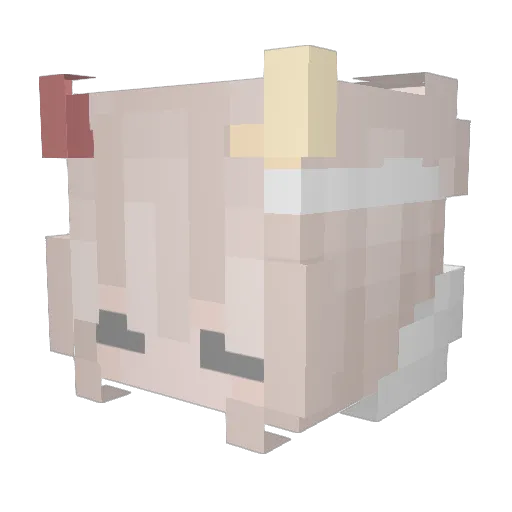 aptechnik Minecraft avatar head, 3D render