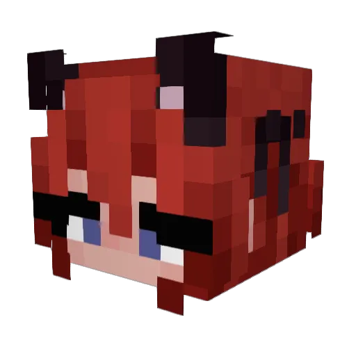 apteka98 Minecraft avatar head, 3D render