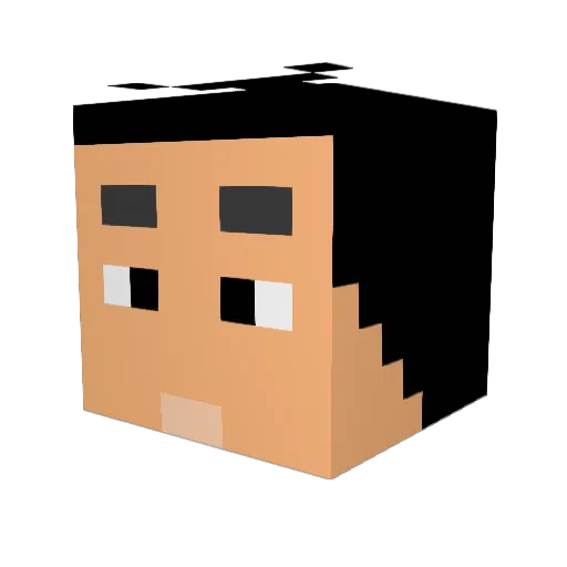 aptx73 Minecraft avatar head, 3D render