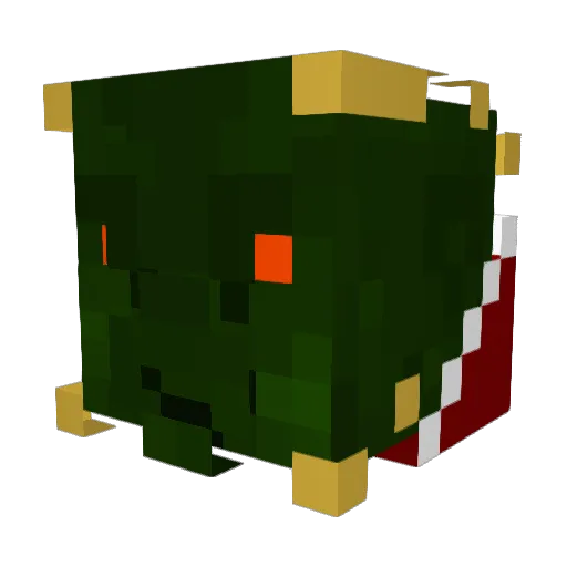 apurps Minecraft avatar head, 3D render