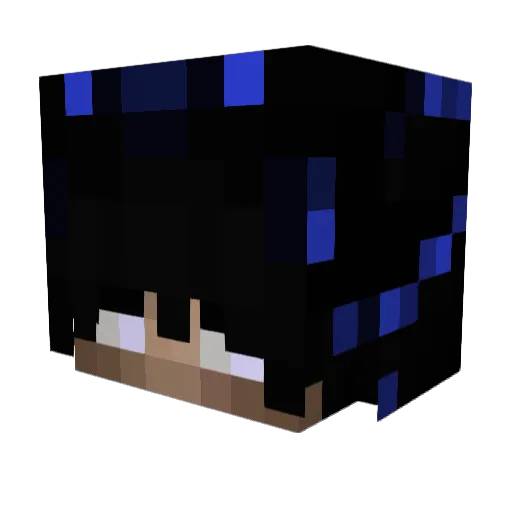 apvn Minecraft avatar head, 3D render