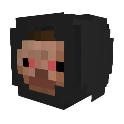 apvtia10 Minecraft avatar head, 3D render