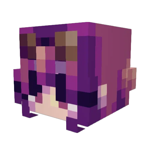 apwhole Minecraft avatar head, 3D render