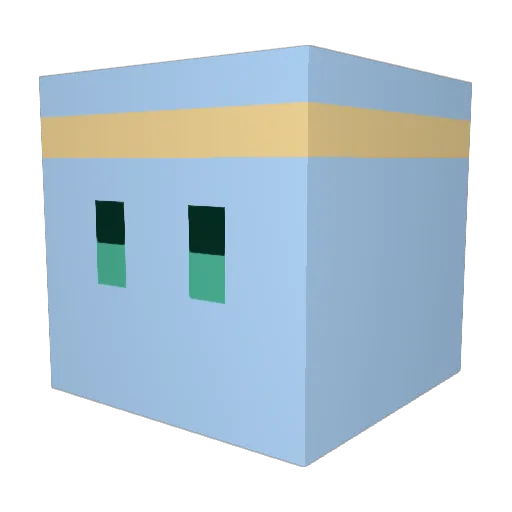 apyther Minecraft avatar head, 3D render