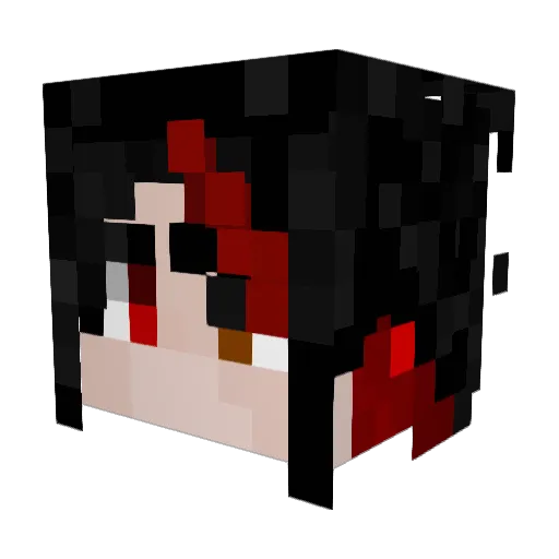 aqiang333 Minecraft avatar head, 3D render
