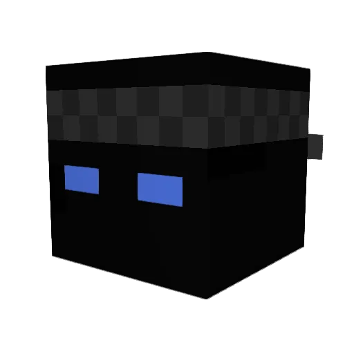 aqpd Minecraft avatar head, 3D render