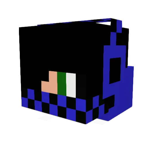 aqu12 Minecraft avatar head, 3D render