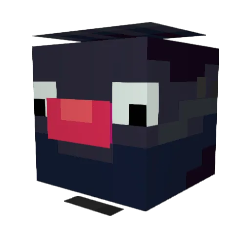aqua902323 Minecraft avatar head, 3D render