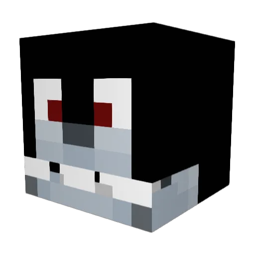 aquaTuck34 Minecraft avatar head, 3D render
