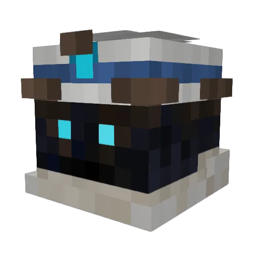 aquagi01 Minecraft avatar head, 3D render