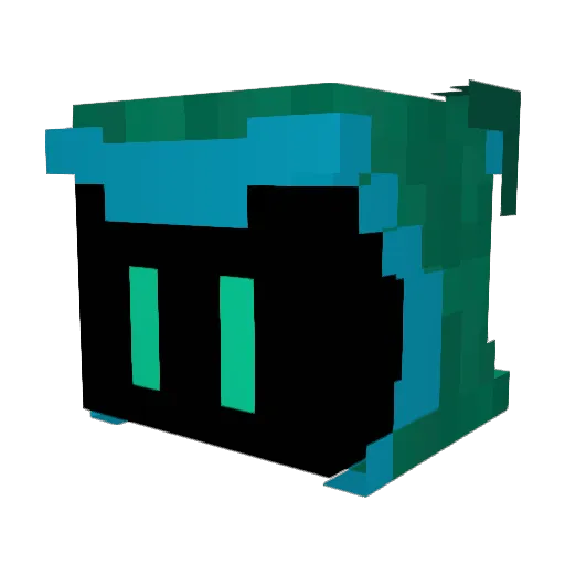 aquamarina99 Minecraft avatar head, 3D render