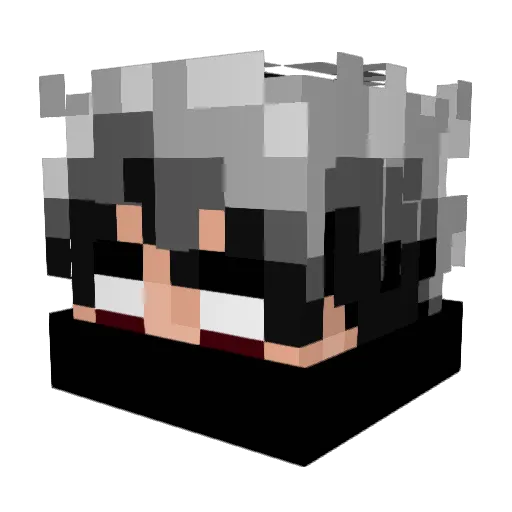 aquaquackv3 Minecraft avatar head, 3D render