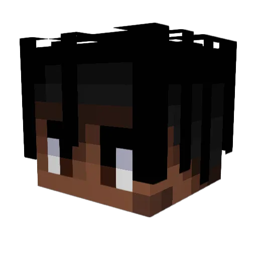 aquat1ca Minecraft avatar head, 3D render