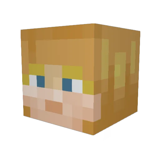 aquila12 Minecraft avatar head, 3D render