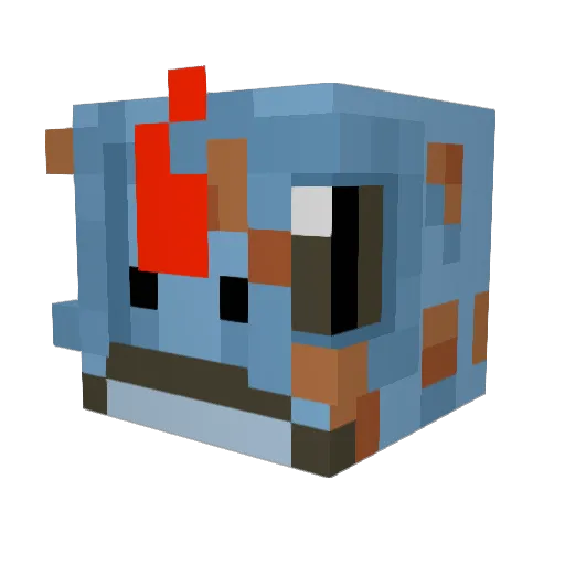 aquilamurph Minecraft avatar head, 3D render