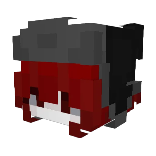 aquilona Minecraft avatar head, 3D render