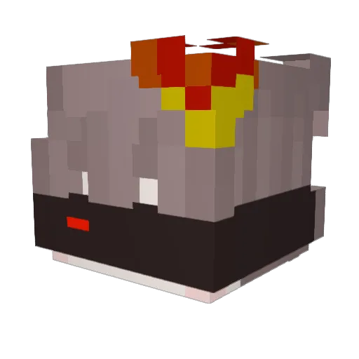aquiyx Minecraft avatar head, 3D render