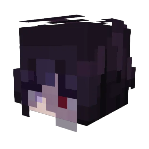 aqune_ Minecraft avatar head, 3D render