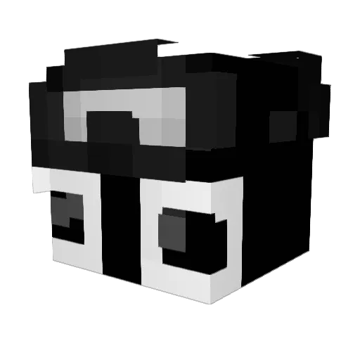 aquuaz_ Minecraft avatar head, 3D render