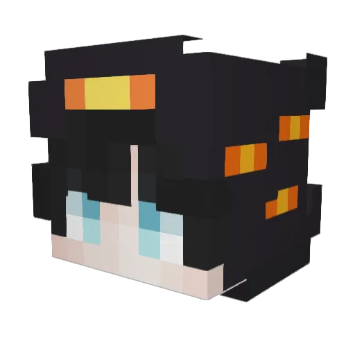 aquux Minecraft avatar head, 3D render
