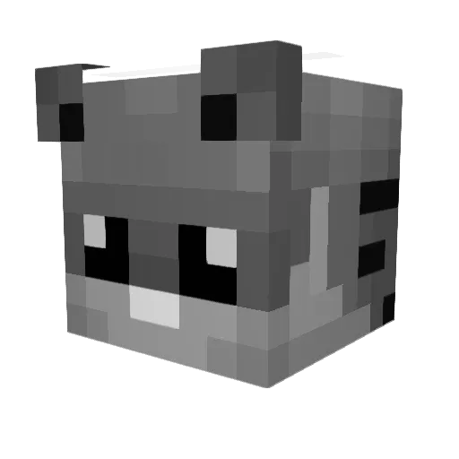 aqva Minecraft avatar head, 3D render
