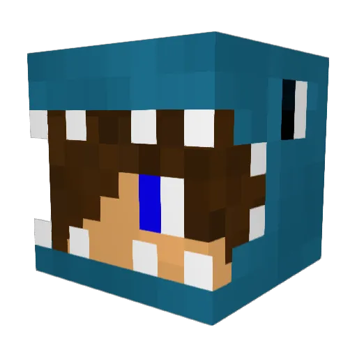 ar11nt Minecraft avatar head, 3D render