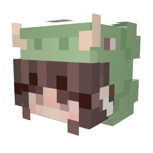 ar1annah Minecraft avatar head, 3D render