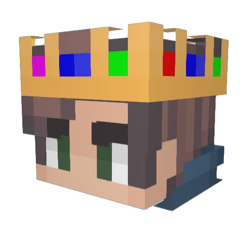 ar1qq Minecraft avatar head, 3D render