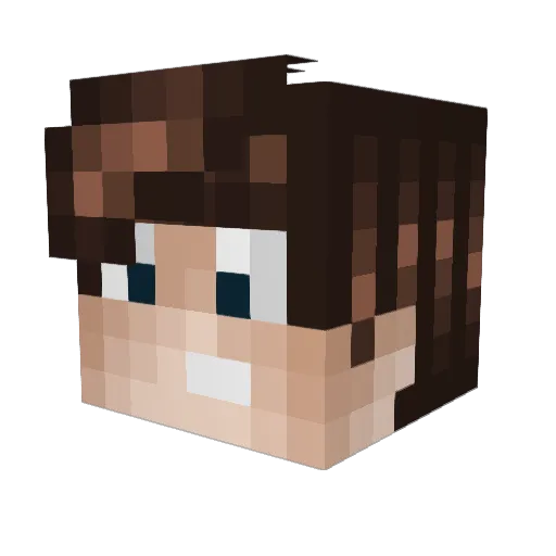 ar1z0n Minecraft avatar head, 3D render