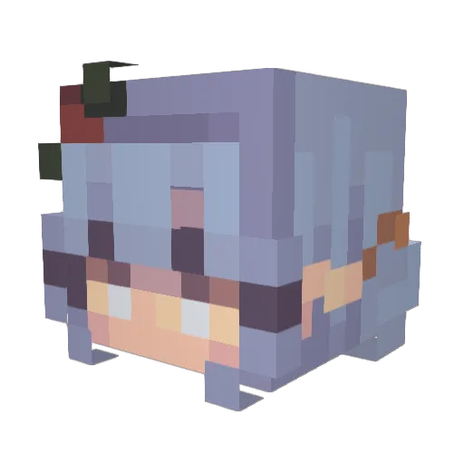 ar3kkuu Minecraft avatar head, 3D render