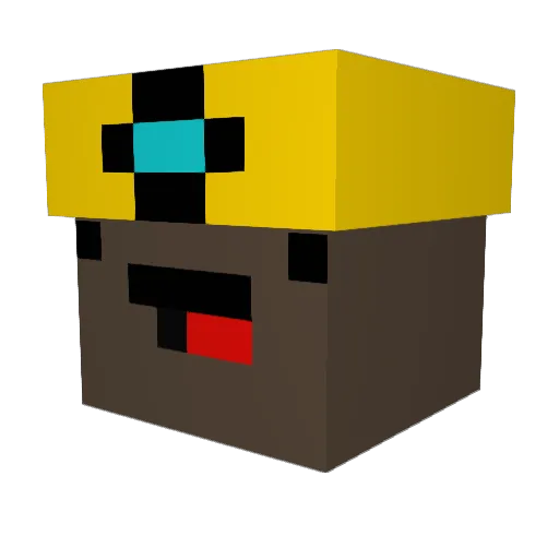arabidbear Minecraft avatar head, 3D render