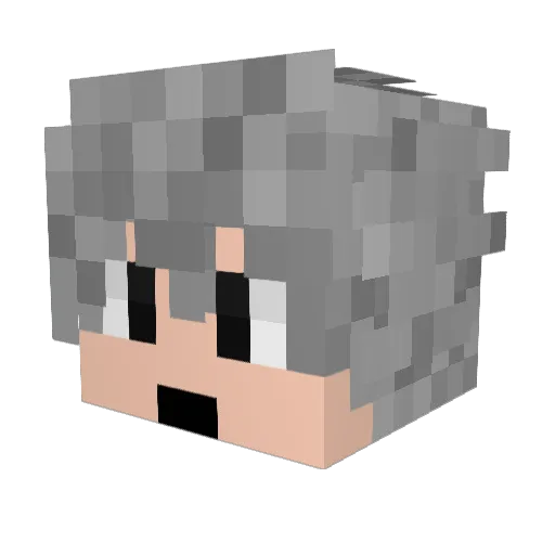 arabiosaudito Minecraft avatar head, 3D render