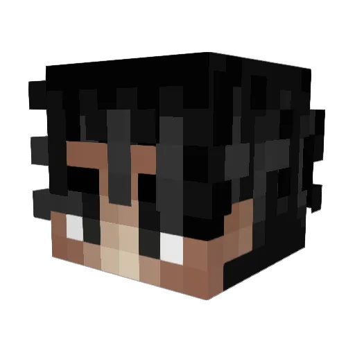 arabiser Minecraft avatar head, 3D render