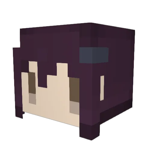 aradi Minecraft avatar head, 3D render