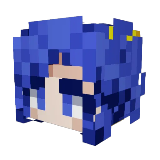 aradia_megido_ Minecraft avatar head, 3D render