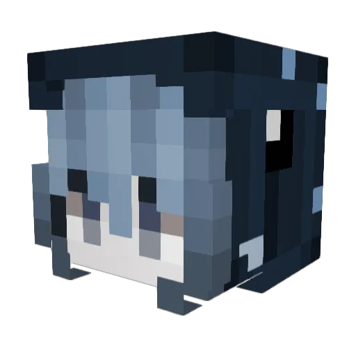 araneaee Minecraft avatar head, 3D render