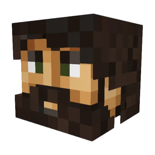 aranelek Minecraft avatar head, 3D render