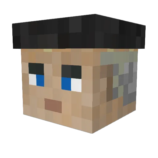 arantisu Minecraft avatar head, 3D render